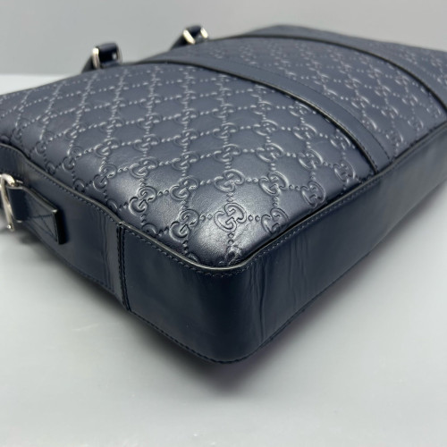 Gucci Briefcase Guccissima Dark Blue