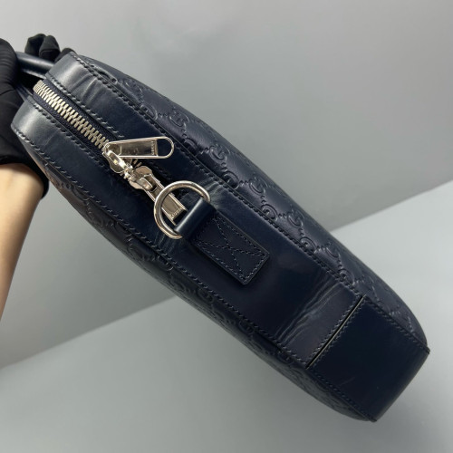 Gucci Briefcase Guccissima Dark Blue