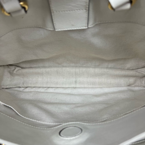 Gucci Medium Horsebit 1955 Tote GG Supreme Monogram Brown White
