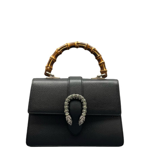 Gucci Crystal Mini Dionysus Top Handle Bag Calfskin Black Gucci Crystal Mini Dionysus Top Handle Bag Calfskin Black