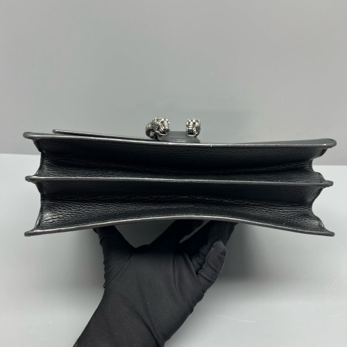Gucci Crystal Mini Dionysus Top Handle Bag Calfskin Black Gucci Crystal Mini Dionysus Top Handle Bag Calfskin Black