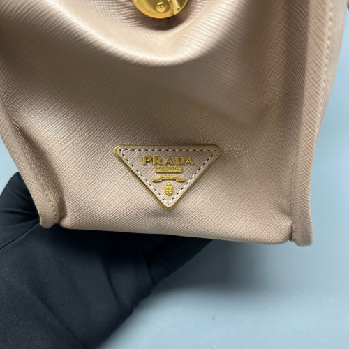 Prada Two-Way Bag Saffiano Calfskin Nude Pink