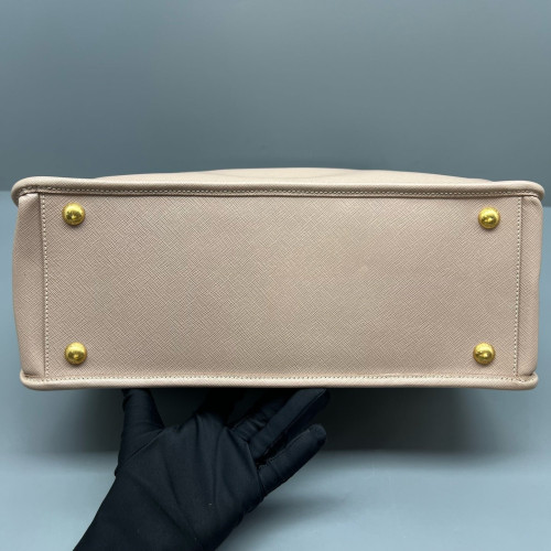 Prada Two-Way Bag Saffiano Calfskin Nude Pink