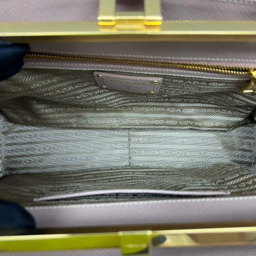 Prada Two-Way Bag Saffiano Calfskin Nude Pink
