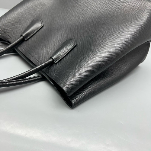 Prada Large Double Bag Saffiano Calfskin Black
