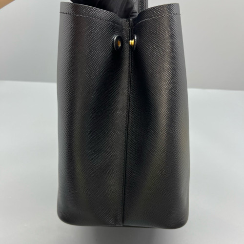 Prada Large Double Bag Saffiano Calfskin Black