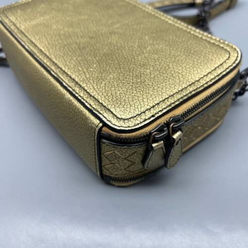 Bottega Veneta Camera Case Grained Calfskin Lambskin Intrecciato Nappa Gold Bottega Veneta Camera Case Grained Calfskin Lambskin Intrecciato Nappa Gold