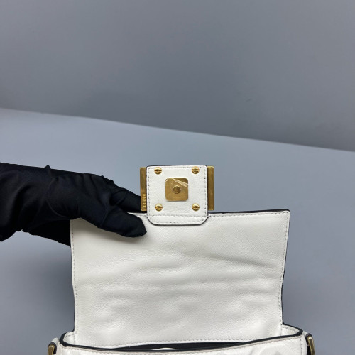 Fendi Baguette Embossed FF White