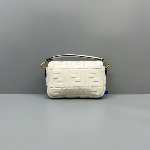 Fendi Baguette Embossed FF White
