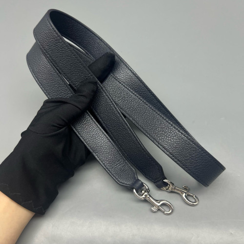 Yves Saint Laurent Medium Sunset Grained Calfskin Navy Black