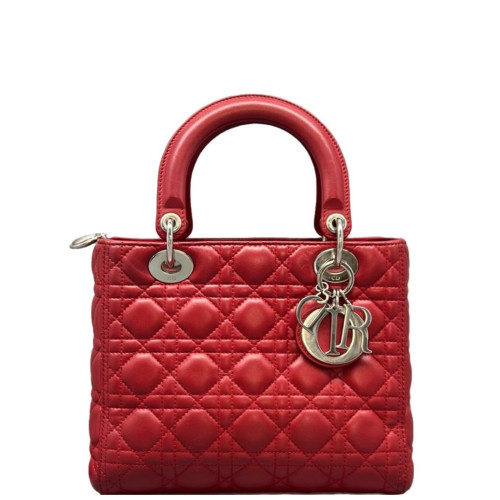 Dior Medium Lady Dior Calfskin Red Dior Medium Lady Dior Calfskin Red