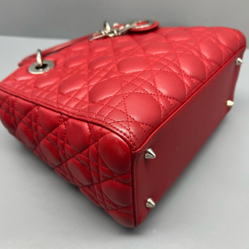 Dior Medium Lady Dior Calfskin Red Dior Medium Lady Dior Calfskin Red
