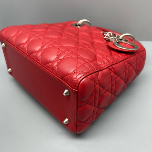Dior Medium Lady Dior Calfskin Red Dior Medium Lady Dior Calfskin Red