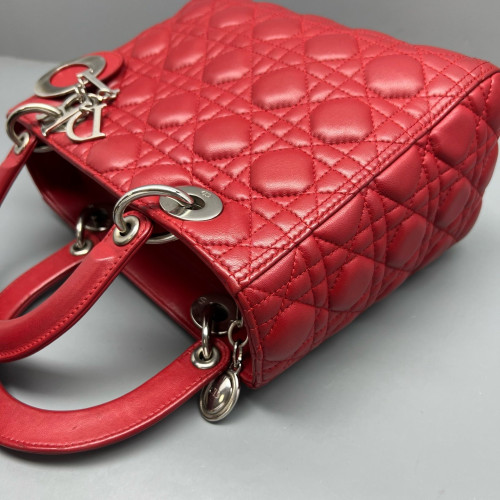 Dior Medium Lady Dior Calfskin Red Dior Medium Lady Dior Calfskin Red