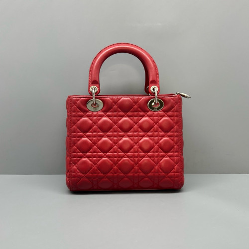 Dior Medium Lady Dior Calfskin Red Dior Medium Lady Dior Calfskin Red