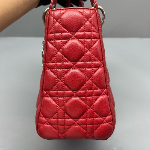Dior Medium Lady Dior Calfskin Red Dior Medium Lady Dior Calfskin Red