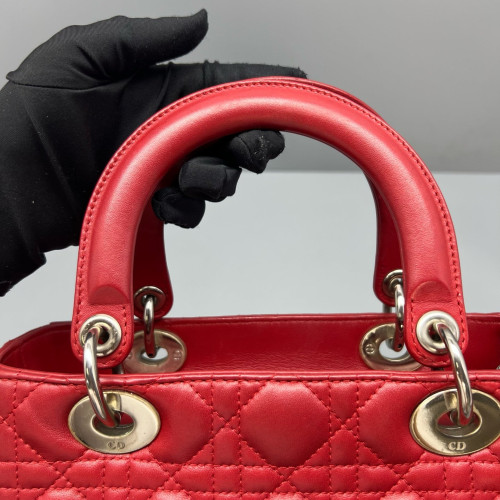 Dior Medium Lady Dior Calfskin Red Dior Medium Lady Dior Calfskin Red