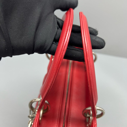 Dior Medium Lady Dior Calfskin Red Dior Medium Lady Dior Calfskin Red