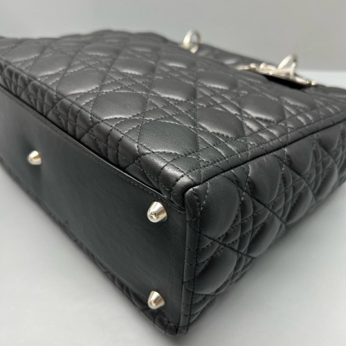 Dior Large Lady Dior Calfskin Black