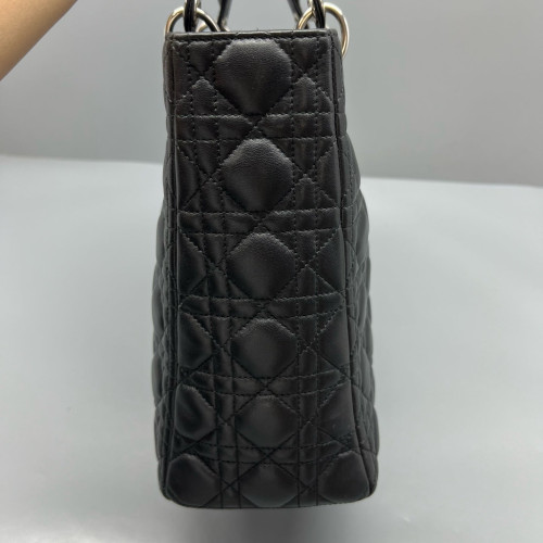 Dior Large Lady Dior Calfskin Black