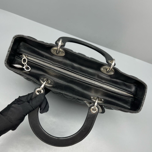 Dior Large Lady Dior Calfskin Black