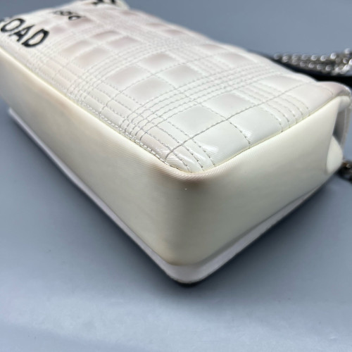 Burberry Small Lola Crossbody Bag Calfskin Beige Black