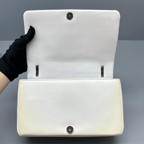 Burberry Small Lola Crossbody Bag Calfskin Beige Black