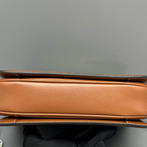 Celine Medium Triomphe Shoulder Bag Triomphe Brown Tan