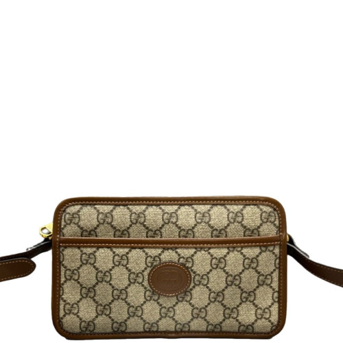 Gucci Camera Case GG Supreme Monogram Brown