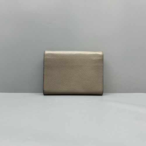 Gucci Mini Dionysus Chain Wallet Calfskin Grey