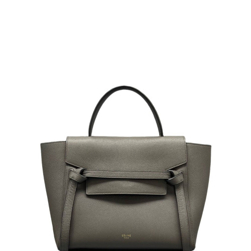 Celine Micro Belt Bag Grained Calfskin Grey