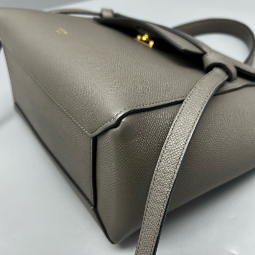 Celine Micro Belt Bag Grained Calfskin Grey