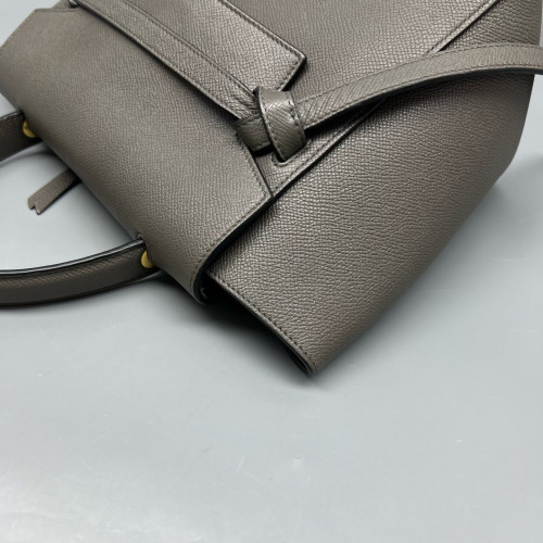 Celine Micro Belt Bag Grained Calfskin Grey