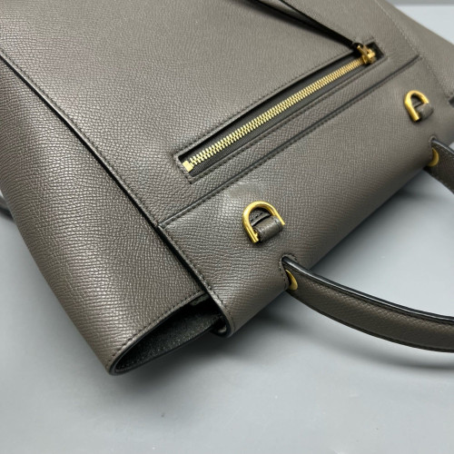 Celine Micro Belt Bag Grained Calfskin Grey