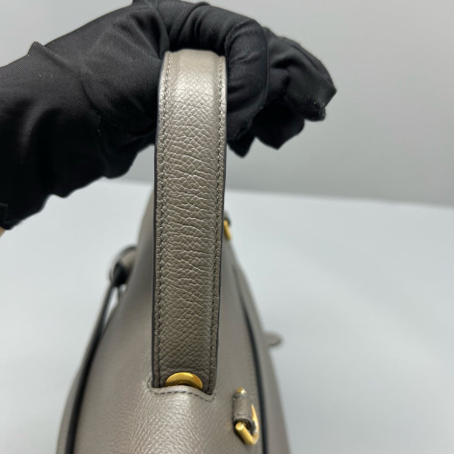 Celine Micro Belt Bag Grained Calfskin Grey