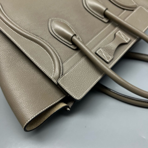 Celine Micro Luggage Grained Calfskin Grey