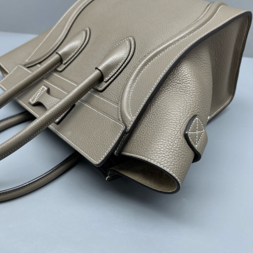 Celine Micro Luggage Grained Calfskin Grey