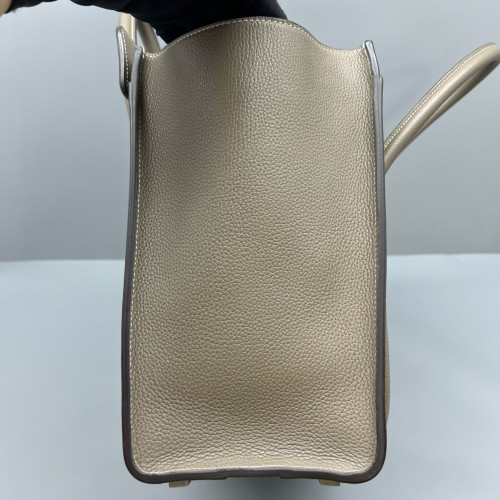 Celine Micro Luggage Grained Calfskin Grey