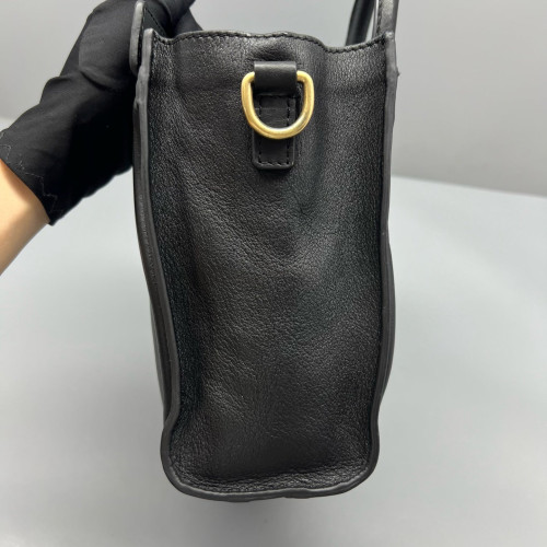 Celine Nano Luggage Calfskin Black