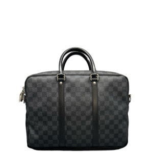 Louis Vuitton Porte Documents Voyage PM Damier Graphite Black