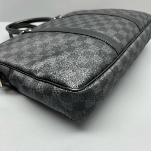 Louis Vuitton Porte Documents Voyage PM Damier Graphite Black