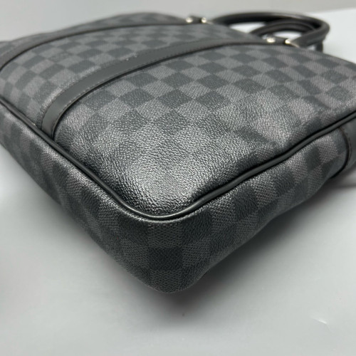 Louis Vuitton Porte Documents Voyage PM Damier Graphite Black