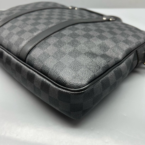 Louis Vuitton Porte Documents Voyage PM Damier Graphite Black