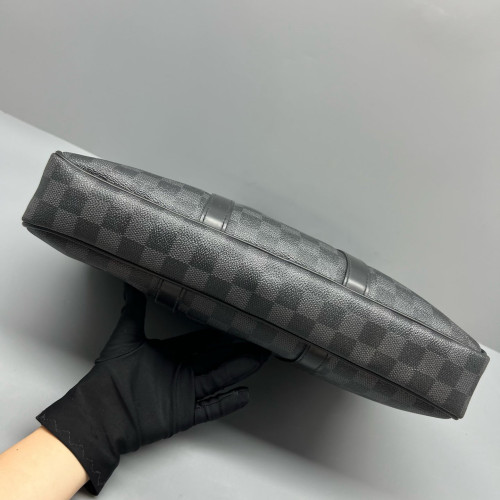 Louis Vuitton Porte Documents Voyage PM Damier Graphite Black
