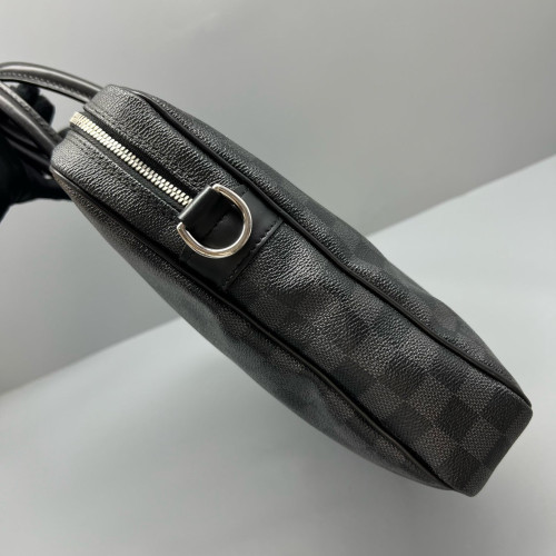 Louis Vuitton Porte Documents Voyage PM Damier Graphite Black