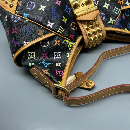 Louis Vuitton Studded X Takashi Murakami Chrissie Monogram Multicolor Black