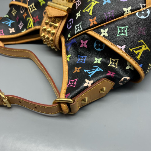 Louis Vuitton Studded X Takashi Murakami Chrissie Monogram Multicolor Black