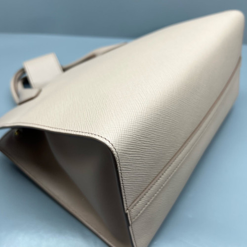 Prada Large Monochrome Tote Saffiano Calfskin Nude Pink
