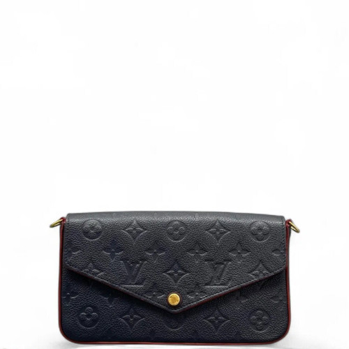 Louis Vuitton Pochette Felicie Chain Wallet Monogram Empreinte Blue