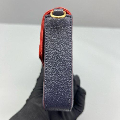 Louis Vuitton Pochette Felicie Chain Wallet Monogram Empreinte Blue
